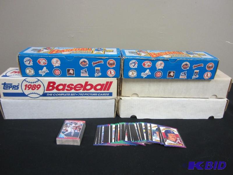lot 4 image: 6 Boxes 1989 Baseball Cards - Donruss & Topps