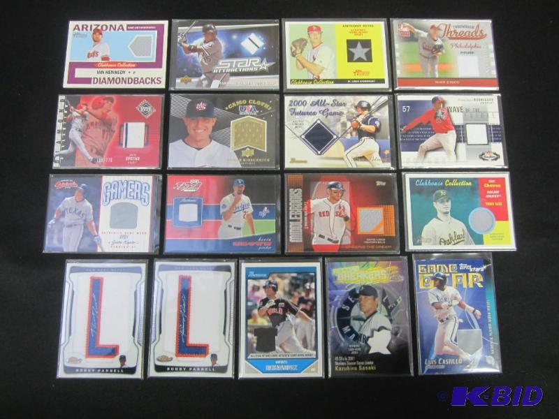 lot 44 image: Lot of Baseball Jersey Cards
