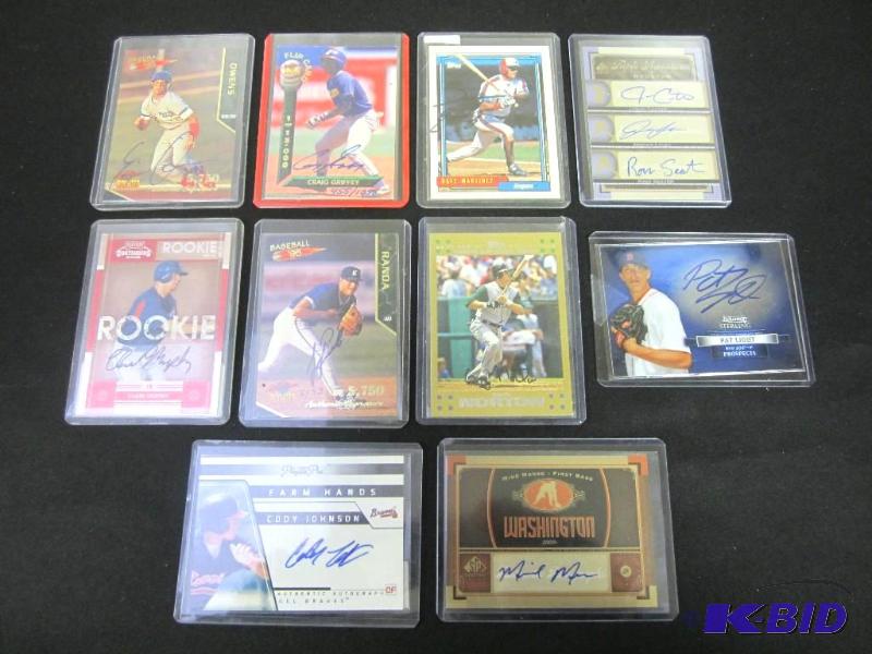 lot 45 image: Lot of Signed Baseball Cards