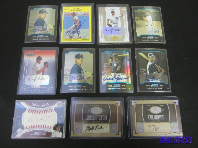 lot 47 image: Lot of Signed Baseball Cards