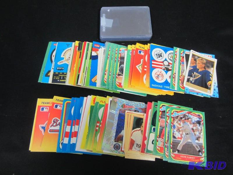 lot 52 image: Lot of Sports Cards, Stickers and Sleeves