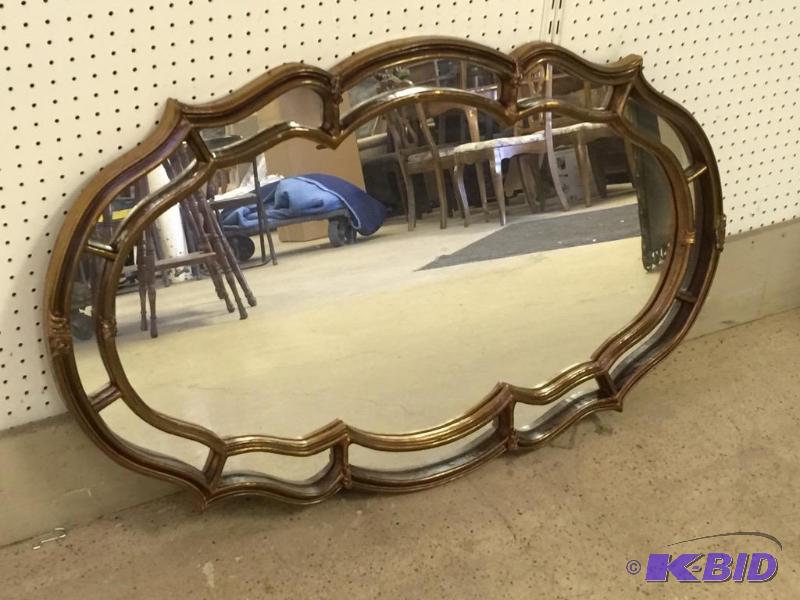 lot 54 image: Vintage Ornate Mirror