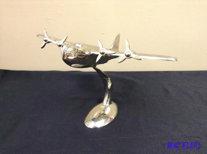 lot 57 image: Metal Airplane Statue
