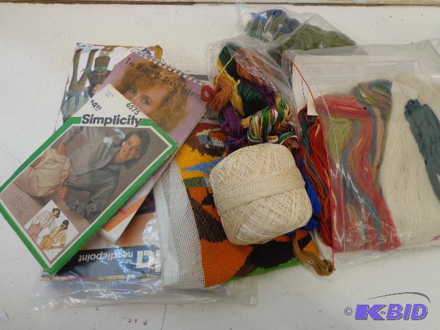 lot 107 image: Sewing Crafts   Thread & yarn, multiple c...