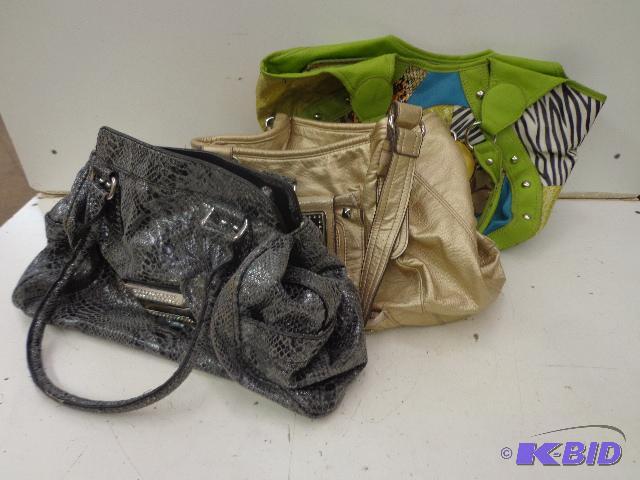 lot 42 image: 3 Purses   Gold Genna&nbspDe Rossa&nbspleat...