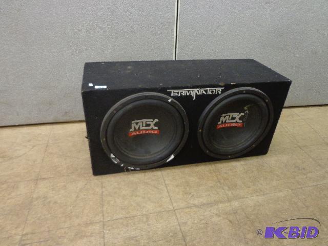 lot 48 image: TMX Audio sub-woofers   Two 12" subs&nbs...