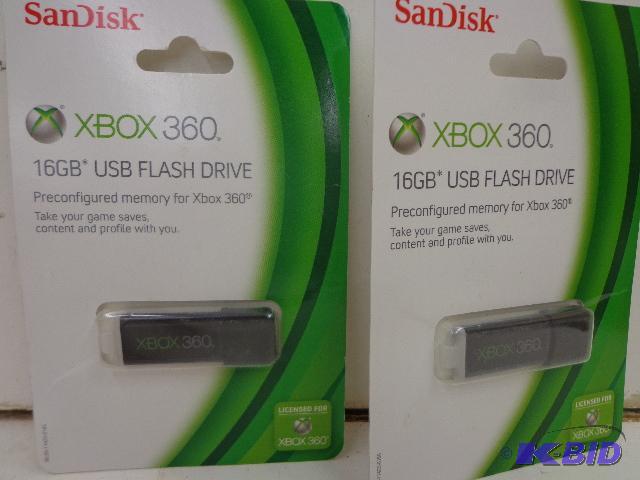 lot 51 image: X-BOX 360 Flash&nbspdrives   16 GB  Retails ...