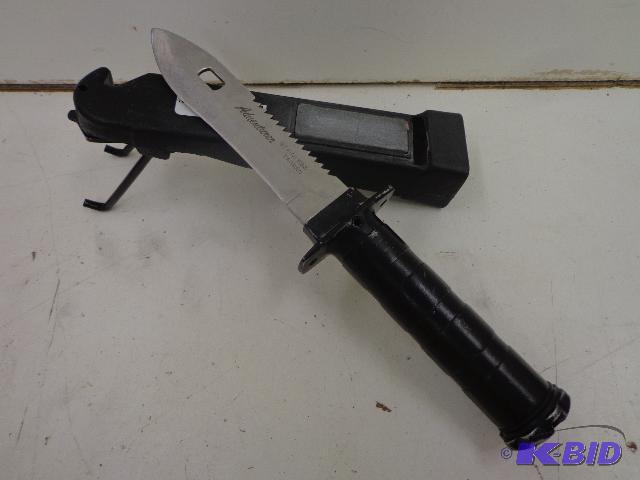 lot 56 image: Adventure knife   Stainless  Sheath with shar...
