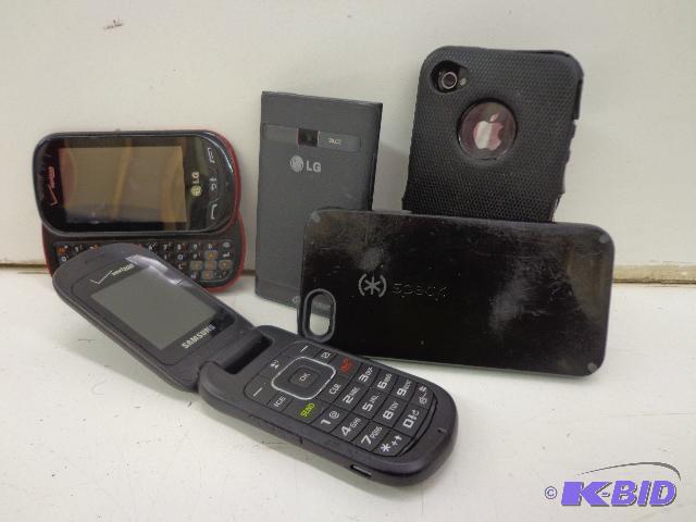 lot 65 image: 4 Phones   Apple I phone, pwrs&nbspup  LG tr...