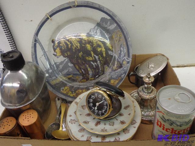 lot 76 image: Plates, cups, silverware   Arabia saucers, pl...