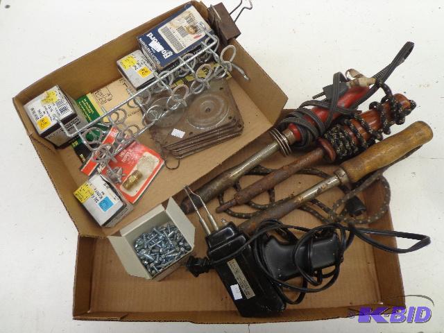 lot 89 image: Large vintage soldering irons     Tested wor...