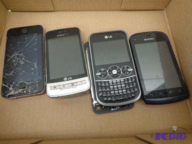 lot 99 image: 4 Smart Phones bits and pieces   LG, Kyocera,...