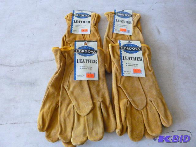 Four Pairs of Cordova Leather Gloves Size XXL...