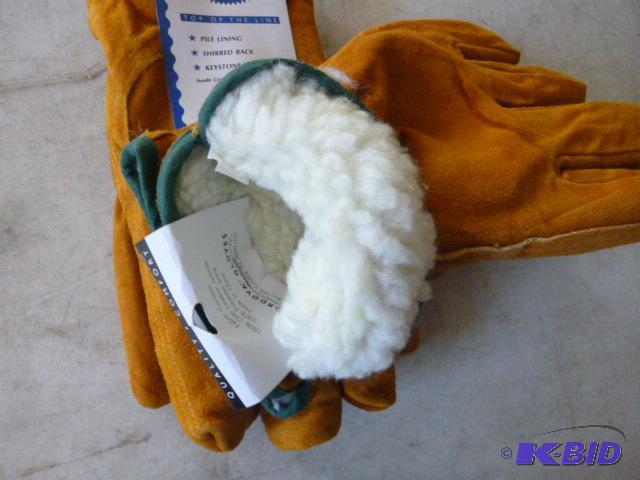 Two Pairs of Cordova Leather Gloves Pile lini...