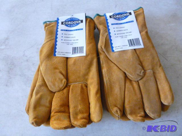Two Pairs of Cordova Leather Gloves Pile lini...