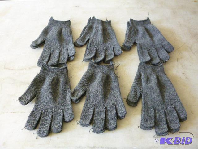 Six Pairs of One Size Fits All Gloves...