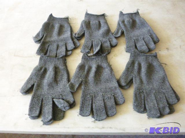 Six Pairs of One Size Fits All Gloves...