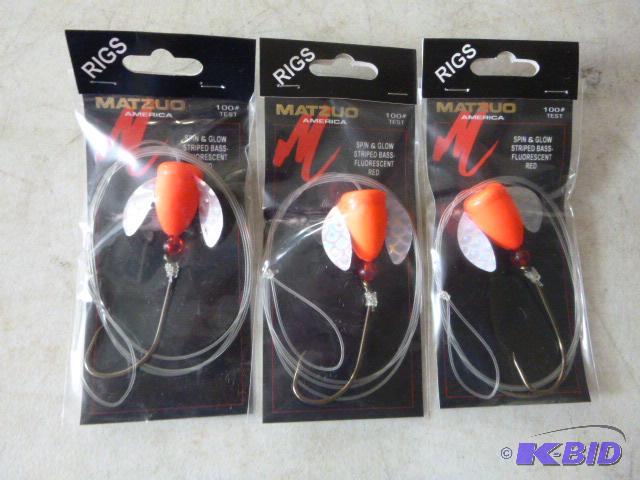 Three Matzuo Rigs Spin and glow....