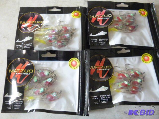 Four Packs of Matzuo Prism Shad 3&quot lengt...