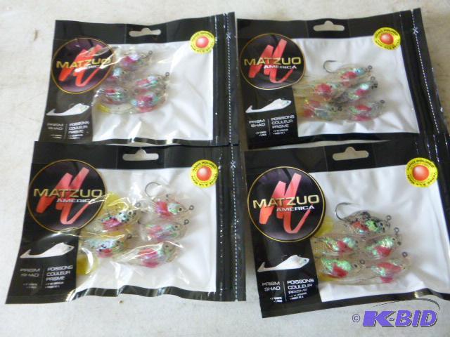 Four Packs of Matzuo Prism Shad 3&quot lengt...
