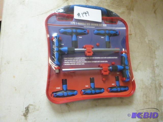 Grip 7 Piece T-Handle Hex Driver Set Metric 2...