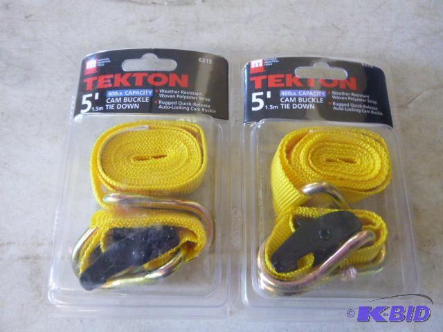 Two Tekton 5 Cam Buckle Tie Downs...