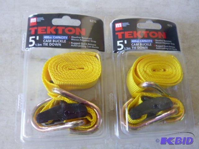 Two Tekton 5 Cam Buckle Tie Downs...