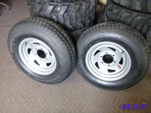 Two New Rintal Tires ST22575 D15, 8 PR Load ...