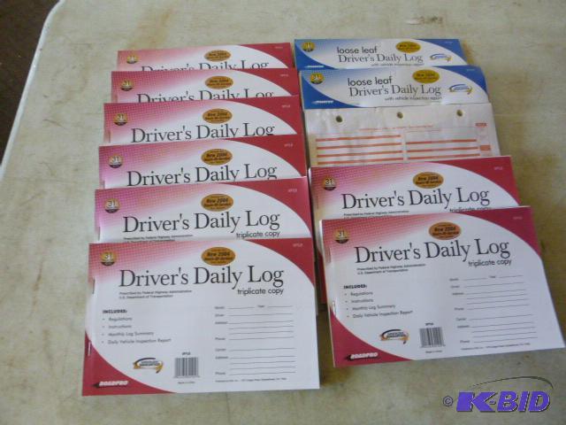 Ten Drivers Daily Log Books...