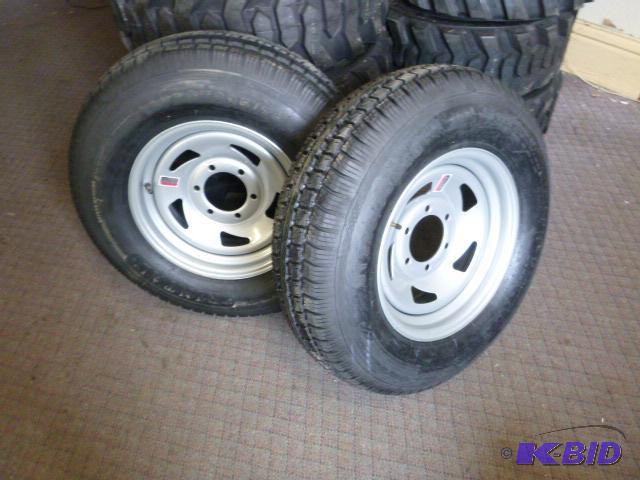 Two New Rintal Tires ST22575 D15, 8 PR Load ...