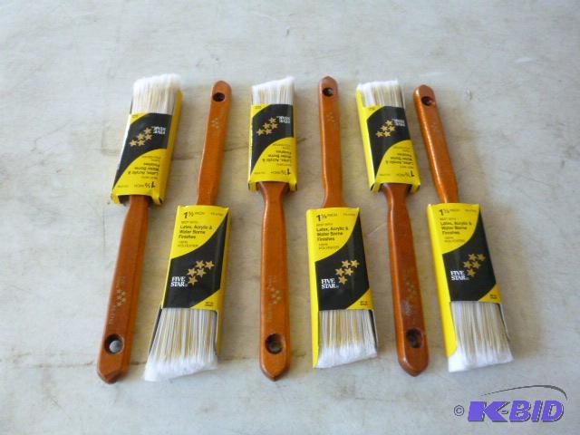 Six Five-Star 1 12&quot Paint Brushes...