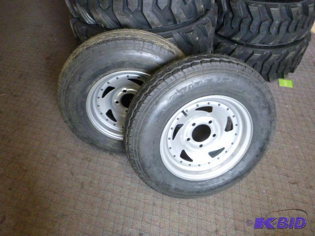 Two New Vail Tires ST17580 D13, 6 PR with 5 ...