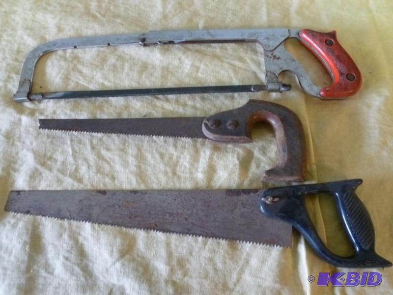 lot 105 image: Lot of three good saws....