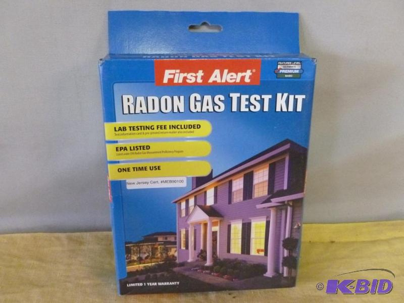 lot 120 image: First Alert radon gas test kit, brand new in ...