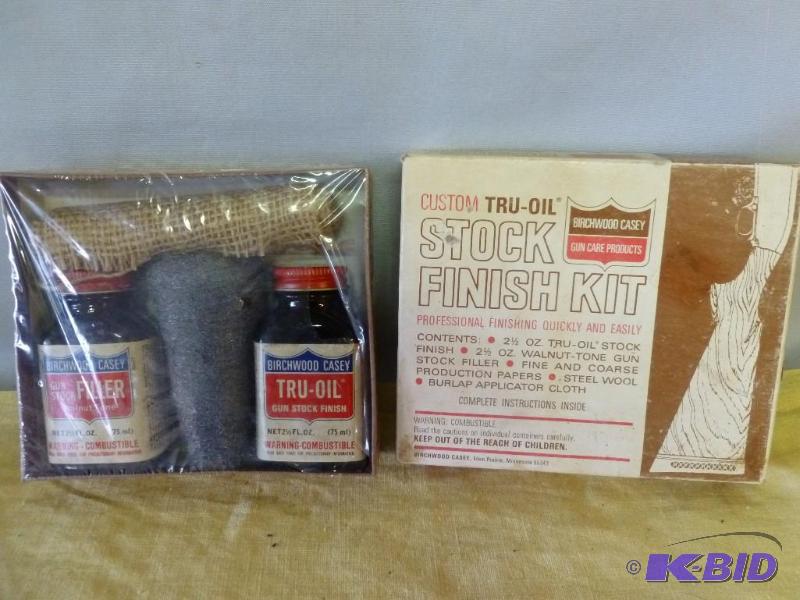 lot 130 image: Vintage Birchwood Casey custom tru-oil gun st...