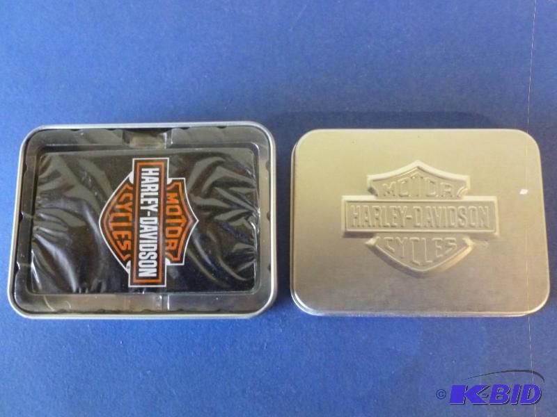 lot 152 image: Collectible Harley Davidson playing card set,...