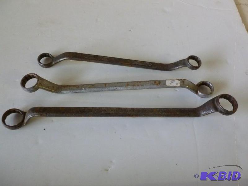 lot 169 image: Lot of three large wrenches, measures about 1...