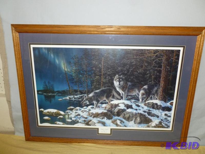lot 19 image: Beautiful Large Jim Hansel " Night Light...