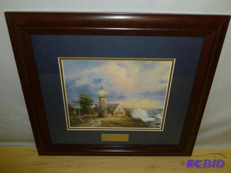 lot 24 image: Thomas Kinkade " A Light In The Storm &q...