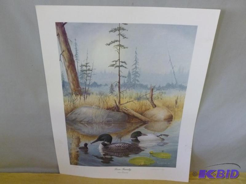 lot 28 image: Walter Breckenridge " Loon Family "...