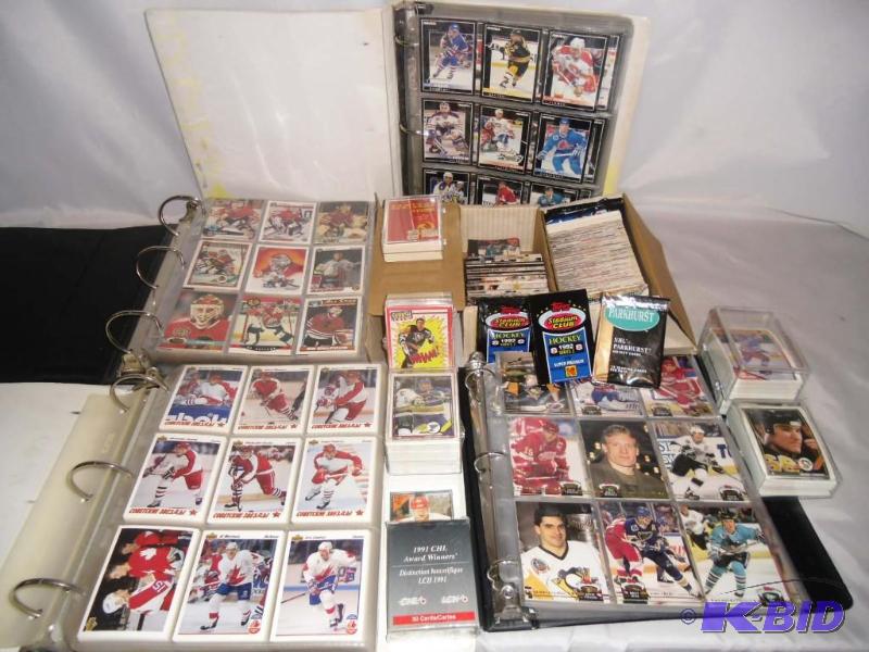 lot 4 image: 2,000 Hockey Trading Cards from 1991-1992 Topps Pinnacle Parkhurst