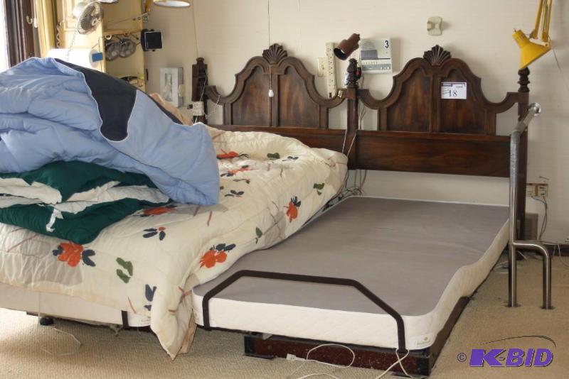 lot 18 image: Lot of (2) Rest Well Mattress Factory Twin Sized Electric Beds wRemote.