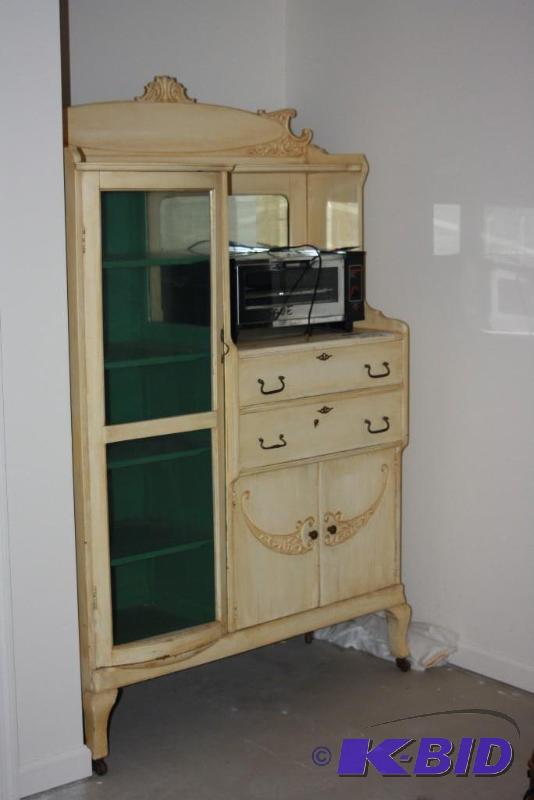 lot 250 image: (4) Including Wooden Dresser wDoors & Drawers Hand Towels Toaster Oven And More.