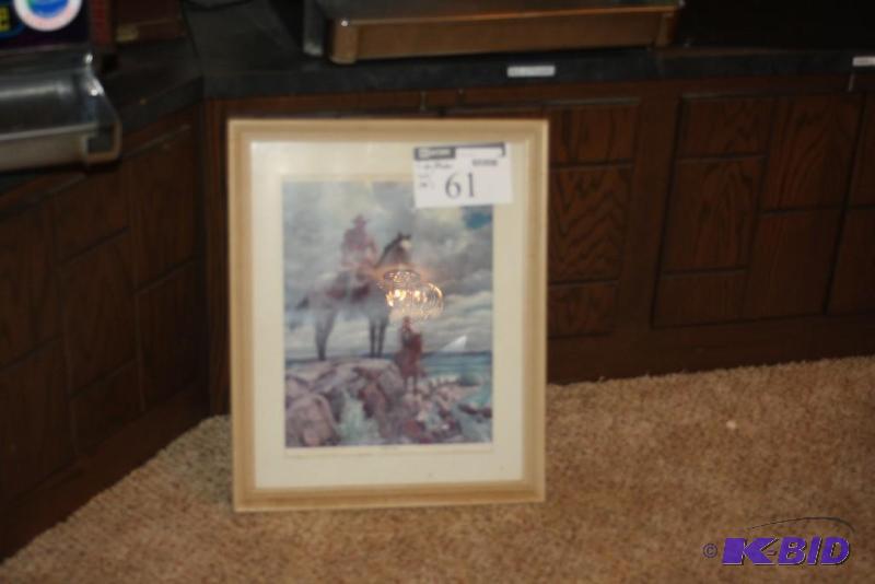 lot 61 image: (10) Decorative SignsPoster Lot Including Framed Boy Drawing, Stifle Yourself Poster, Patent Sign