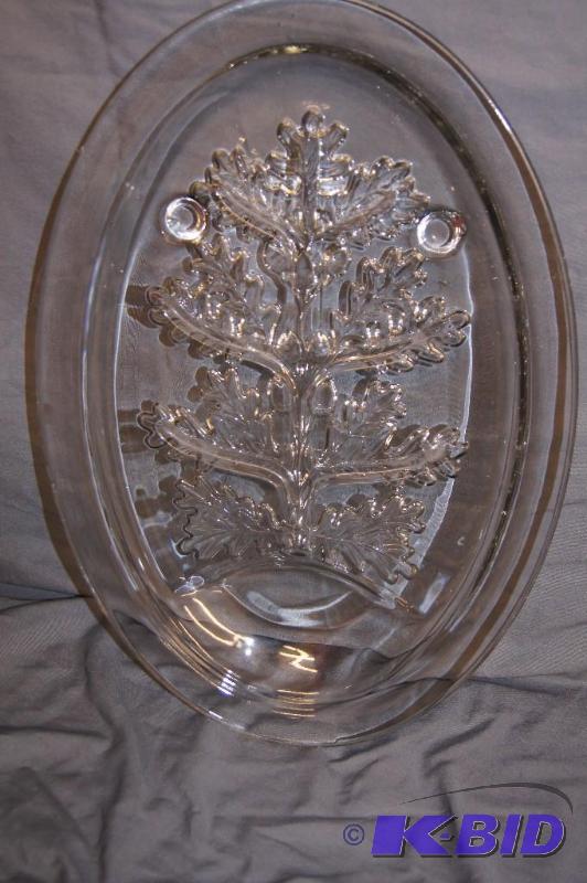 Oblong Heavy Glass Platter