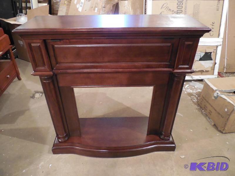 McLeland Design Cherry Fireplace Mantel  Stand