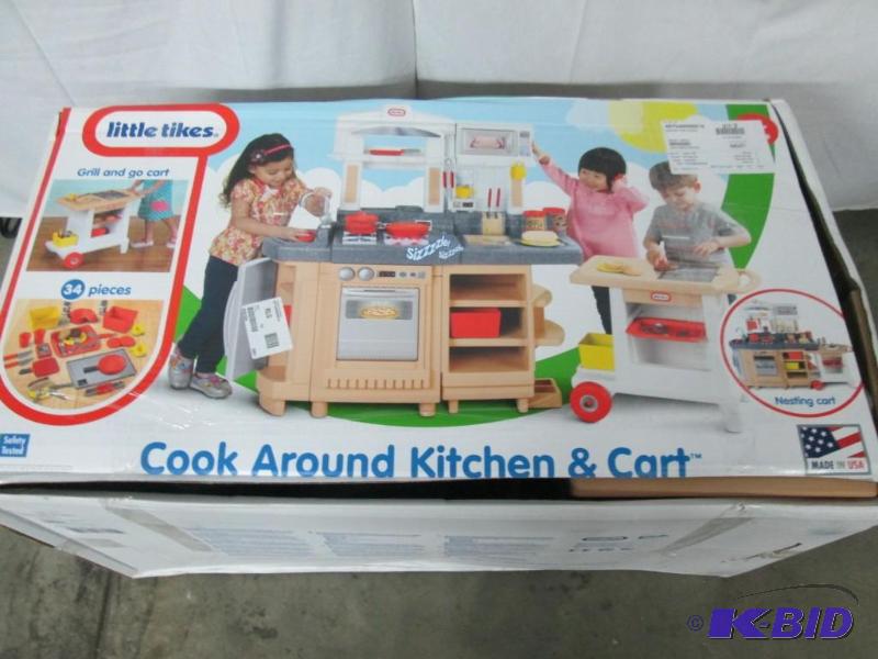 lot 10 image: Little Tikes Cook Around  Kitchen and Cart