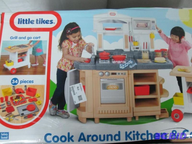 little tikes cook around kitchen and cart