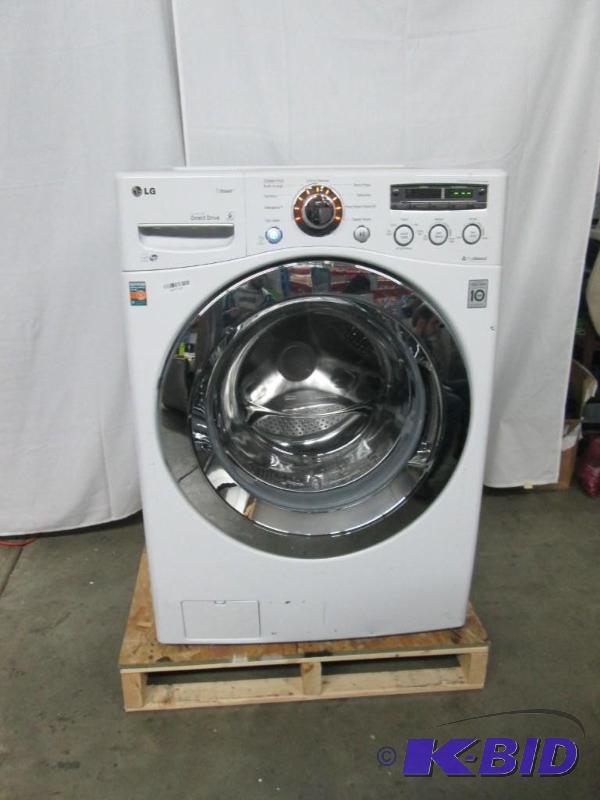lot 2 image: LG 4.0 CU. FT. ULTRA LARGE CAPACITY STEAMWASHER WITH COLDWASH