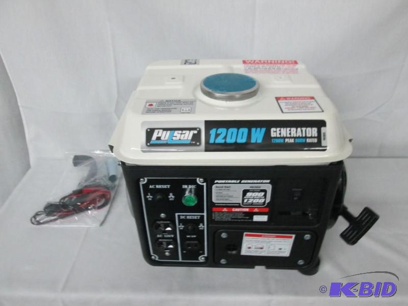 lot 4 image: Pulsar 1200W Gas Generator